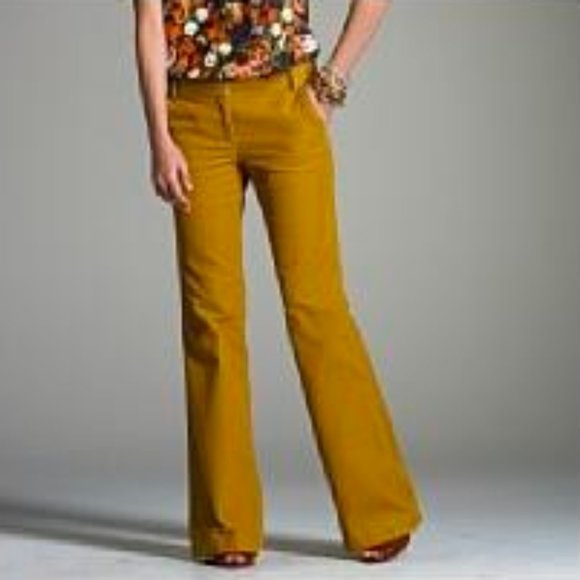 J Crew Gold City Fit Lux Corduroy Pants 